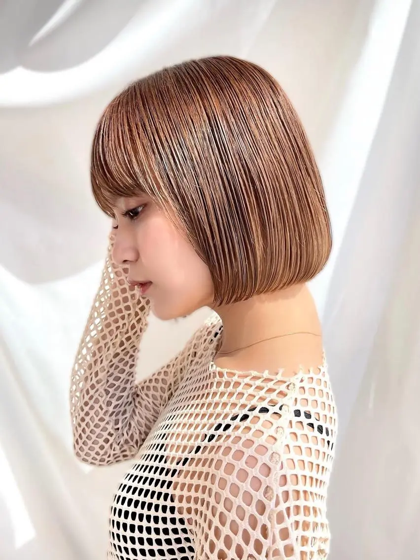 ミディアム カラー パーマ ヘアアレンジ レイヤーカット/ボブ /縮毛矯正✨大輝のヘアスタイル