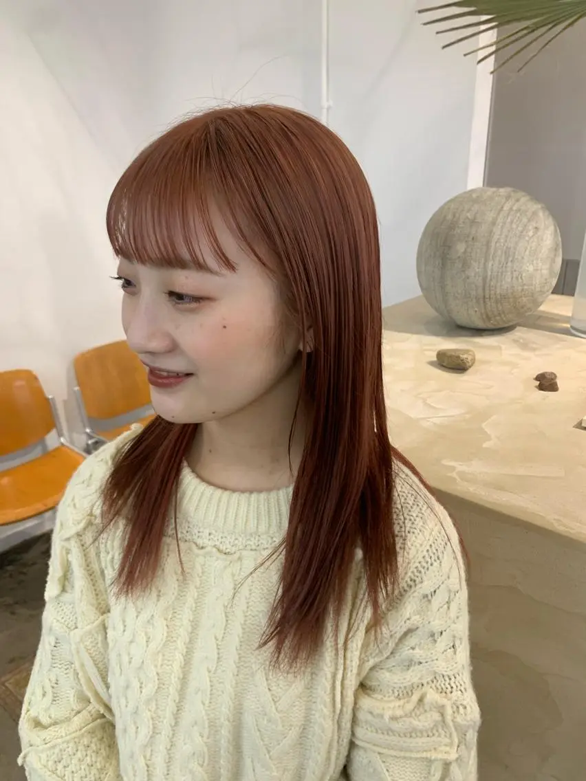 ロング カラー ブリーチ Terve. 水野 菜々香のヘアスタイル