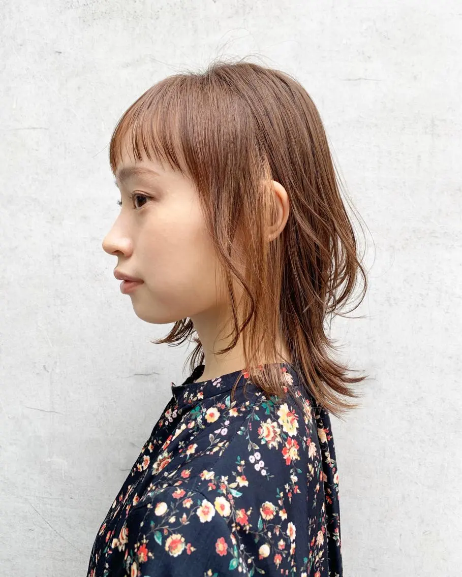 ミディアム カラー 髪質改善☆ 縮毛矯正miyuのヘアスタイル