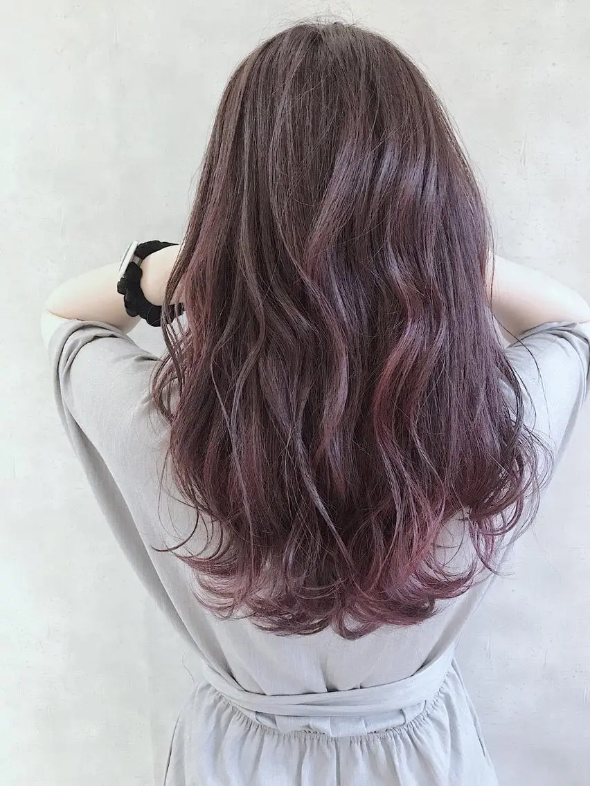 セミロング カラー アディクシーカラー ブリーチ ケアブリーチ ダブルカラー ハイライトカラー MOU namba ムウナンバのヘアスタイル
