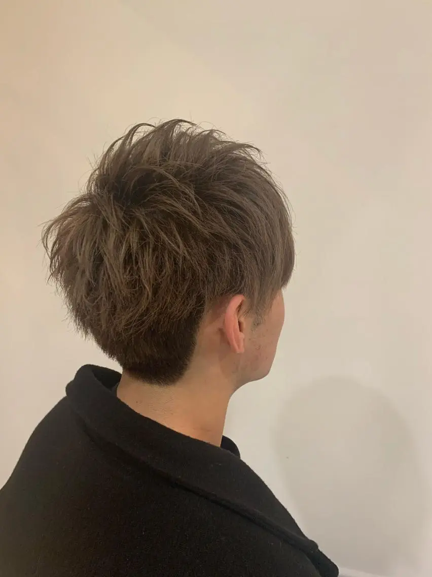 ショート カラー メンズ 新井啓介 宇都宮美容師のヘアスタイル