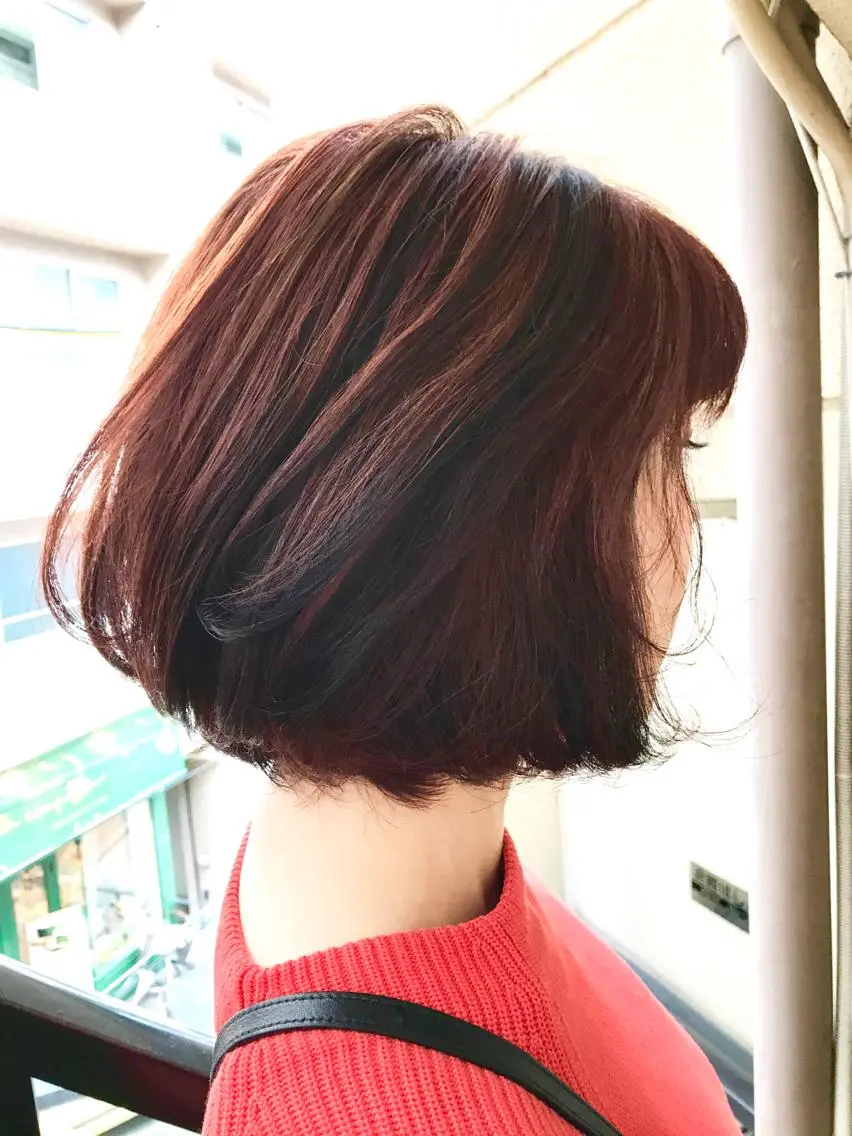ミディアム カラー オレンジ 💎髪質改善💎 デザイナーshinのヘアスタイル