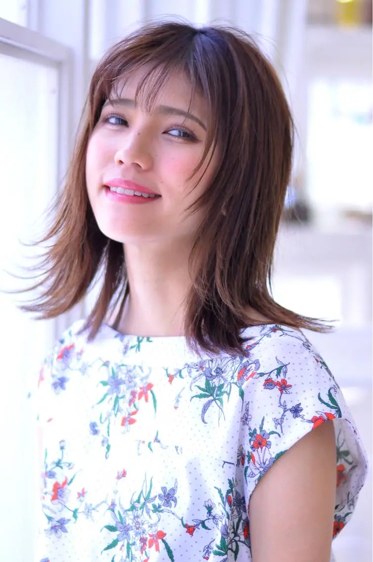 ミディアム ボブ 外ハネヘア 中田 敏明のヘアスタイル