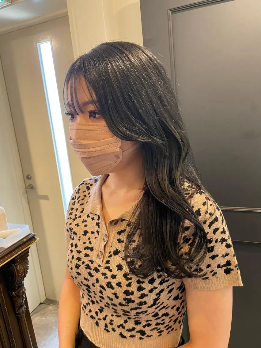 セミロング カラー ヘアアレンジ ヨシンモリ 韓国風ヘア カット ヘアカラー トリートメント 髪質改善特化 🫧松野力也のヘアスタイル