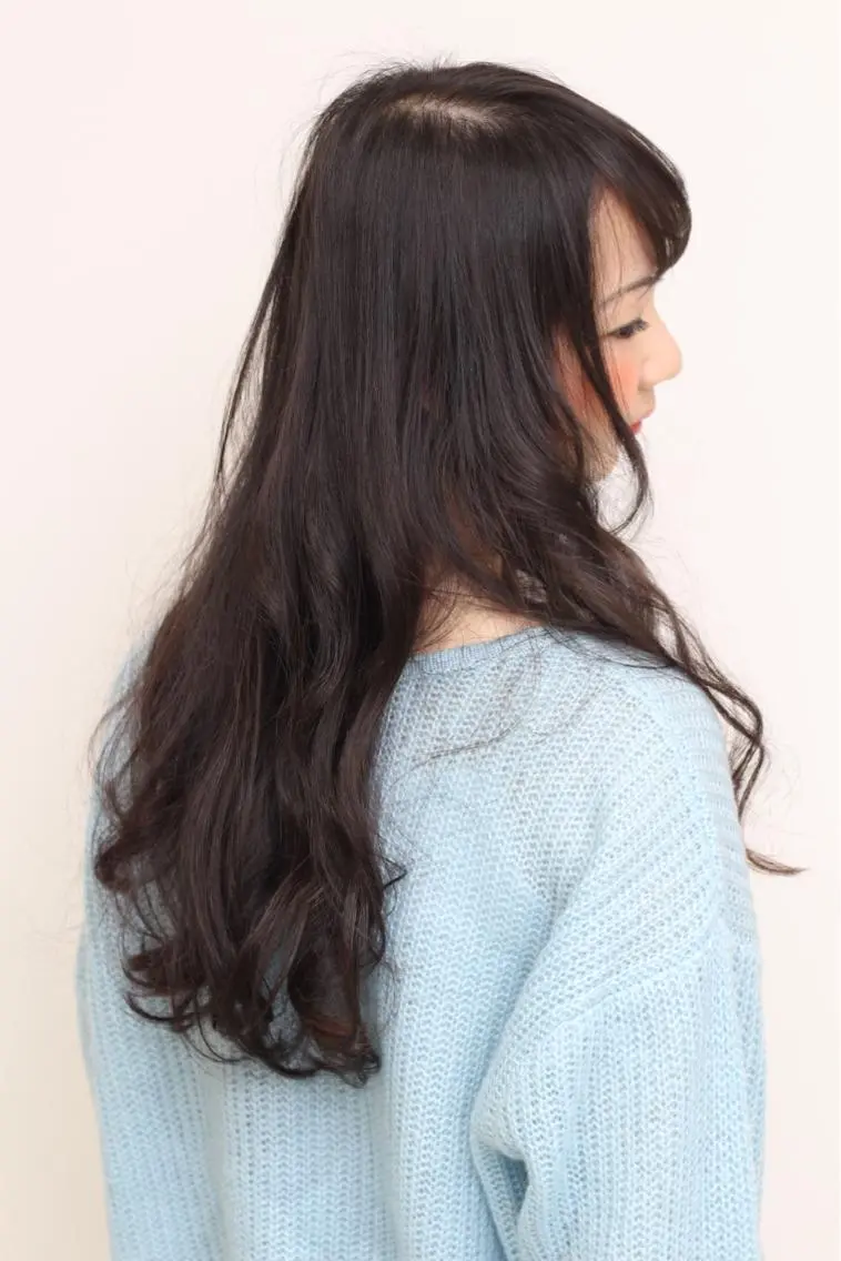 ロング パーマ カット パーマ 中林 由佳のヘアスタイル