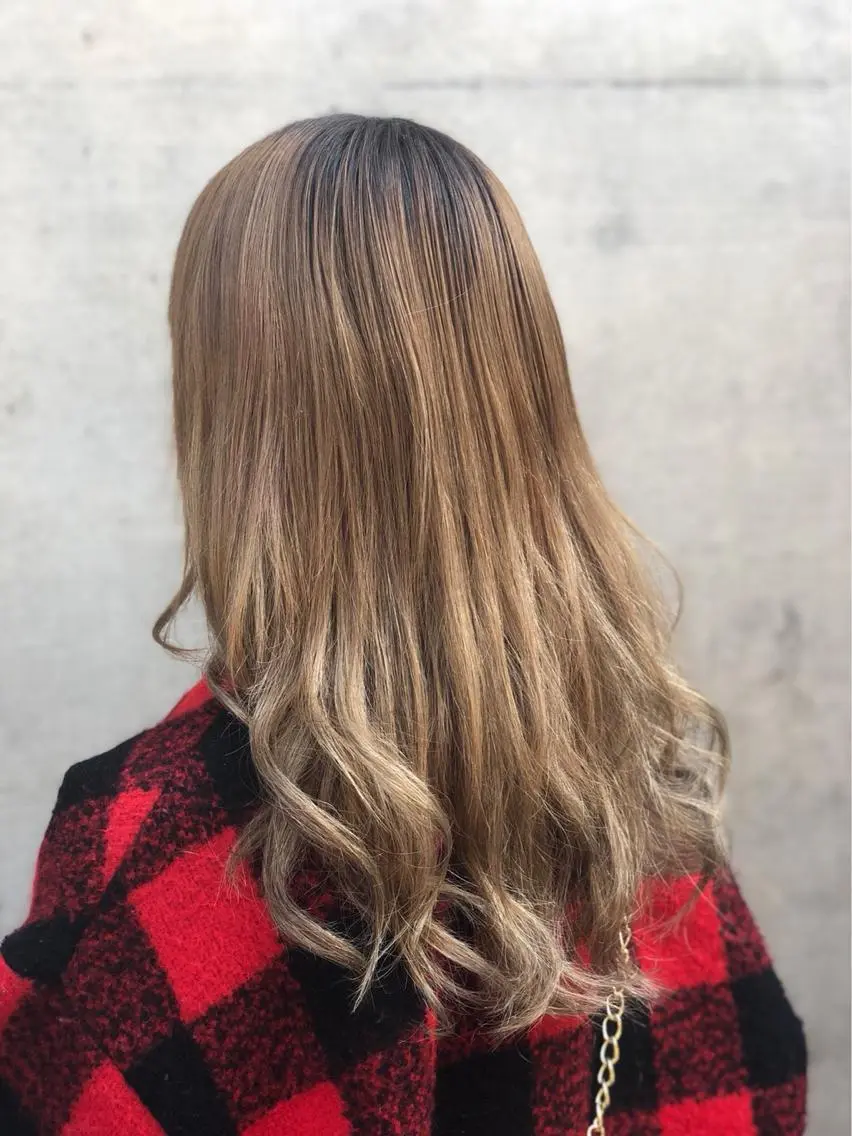 ロング カラー ✨ブリーチなしカラー ×髪質改善✨松村 潤のヘアスタイル