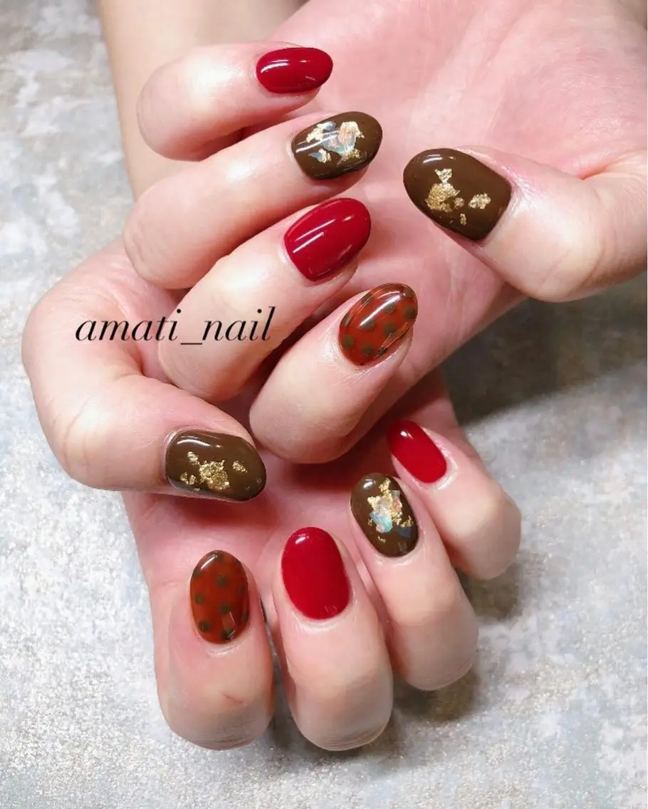 ネイル バレンタイン ハンドネイル amati_nail TAKAKOのネイルデザイン