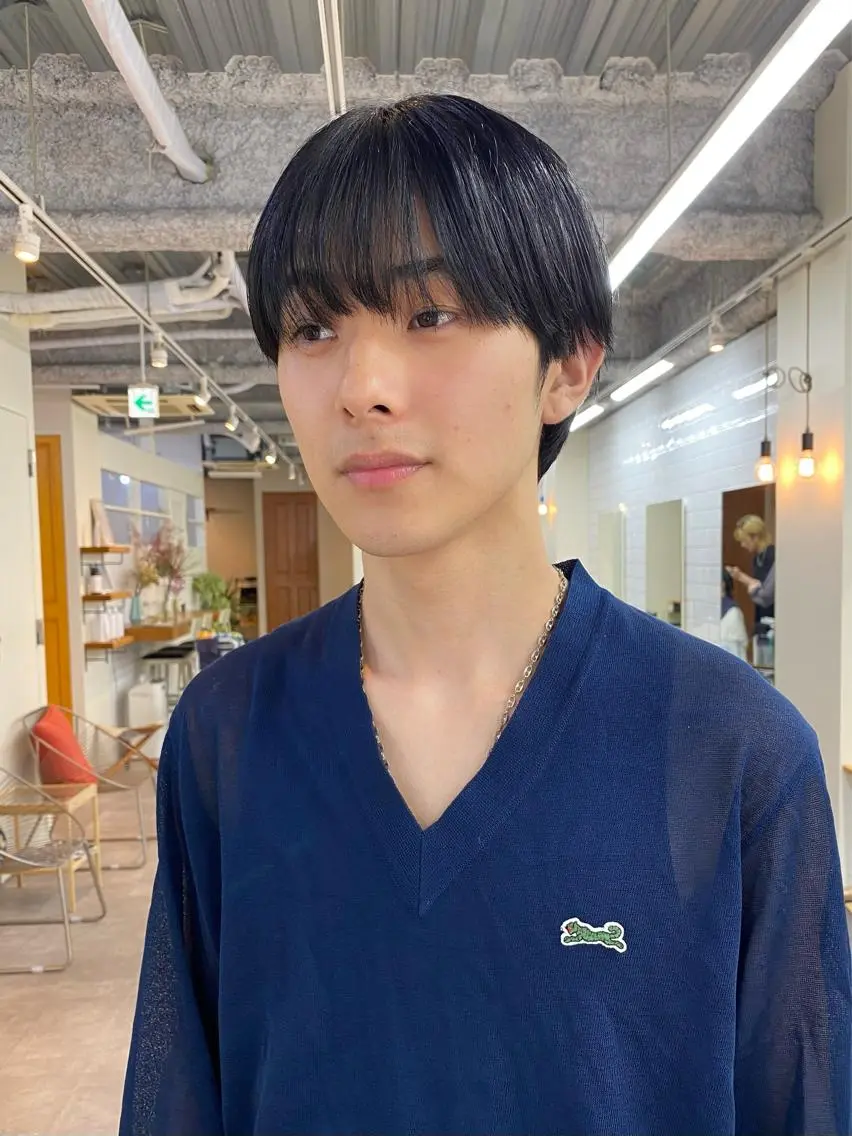 ショート メンズ マッシュ カット トリートメント JINKIメンズ特化 メンズカットパーマのヘアスタイル