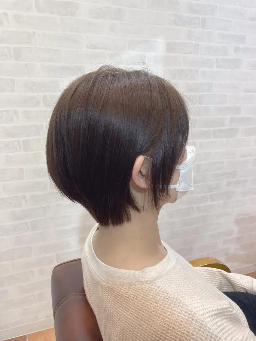 ショート ショートボブ ボブ ショートヘア 大澤 唯のヘアスタイル