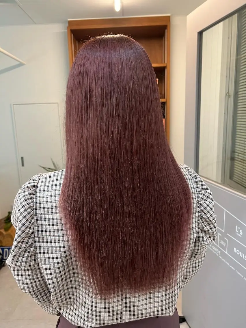ロング カラー ブリーチ カット ヘアカラー Ami ケアブリーチ/表参道のヘアスタイル