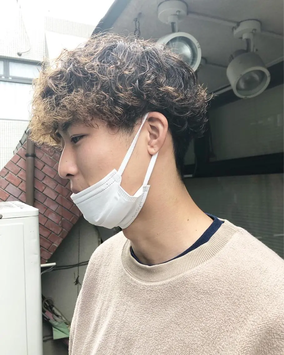 パーマ ヘアアレンジ メンズ メンズブリーチ メンズパーマ カット パーマ トリートメント ヘアセット メンズ特化✂️栗原 侑也のヘアスタイル