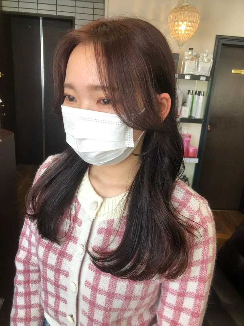 ロング カラー カット ヘアカラー トリートメント トレンドヘア🌿 chinariのヘアスタイル