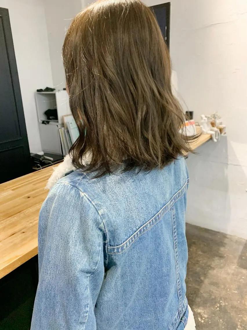ミディアム カラー メンズパーマ メンズ特化ryoのヘアスタイル