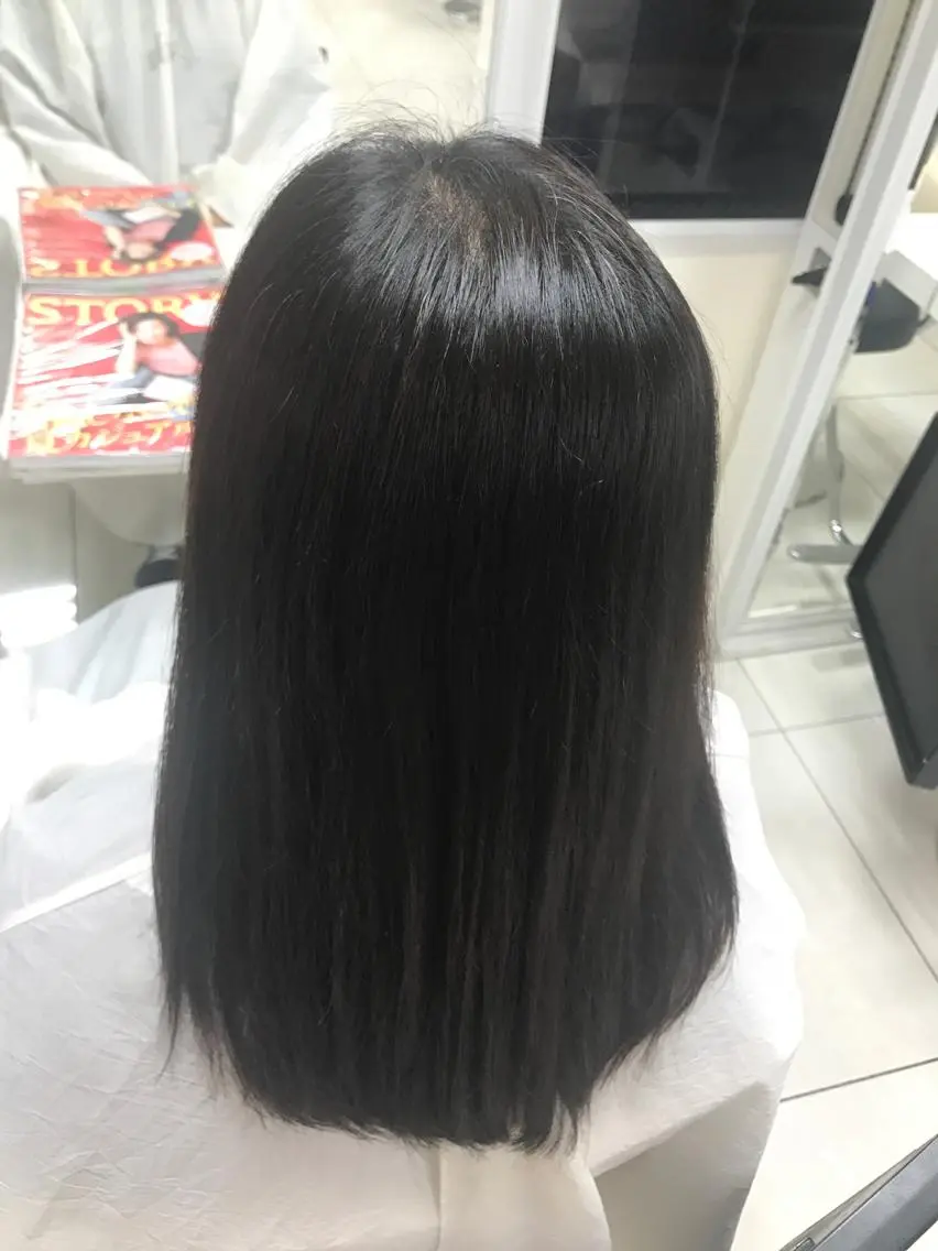 ロング パーマ 縮毛矯正 【暖色カラー特化】 中山由梨のヘアスタイル