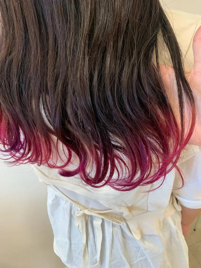 ロング カラー 暖色/ブリーチカラー 🎀 M i k uのヘアスタイル
