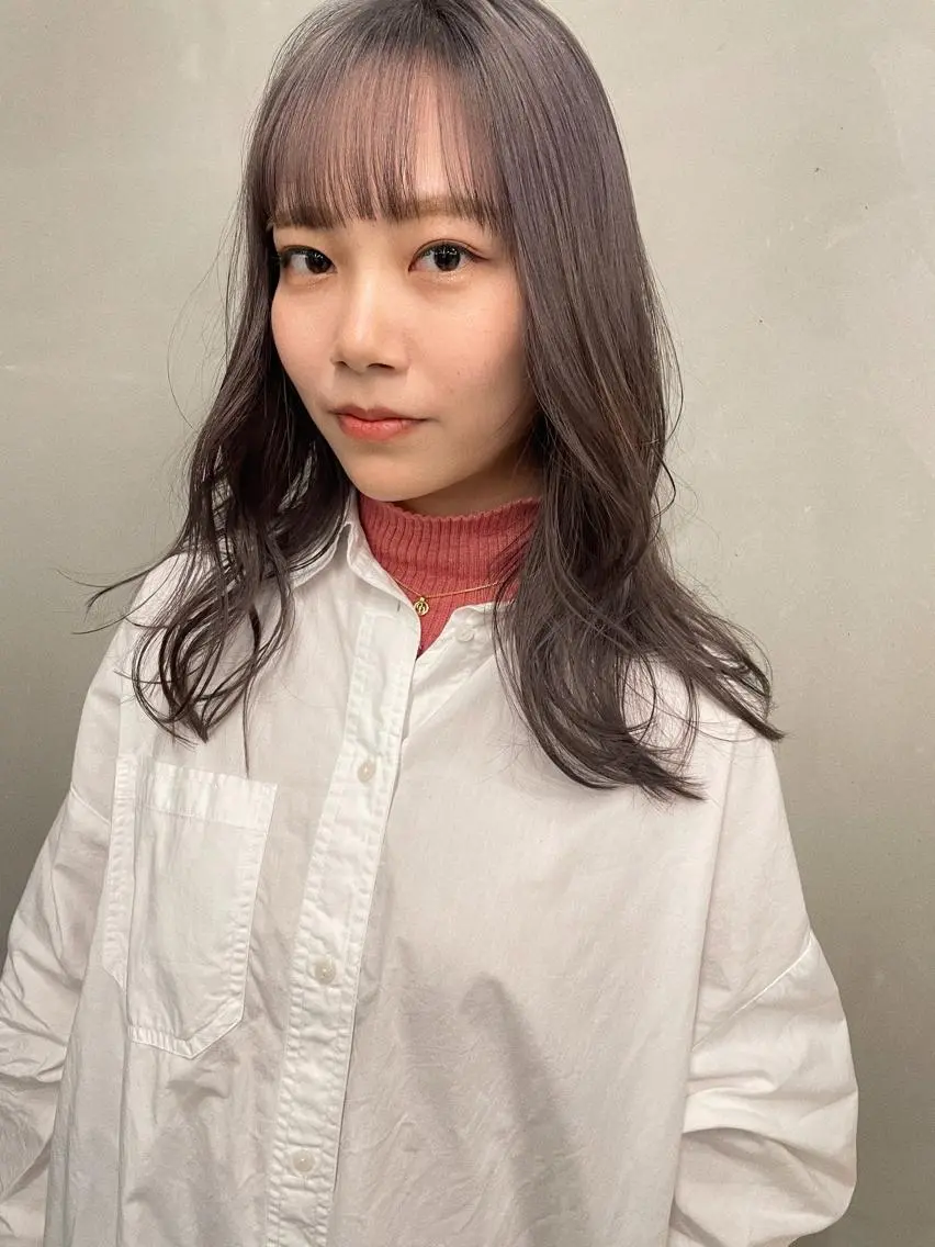 ミディアム カラー カット ヘアカラー トリートメント センスをお届けします 大谷将生infpのヘアスタイル