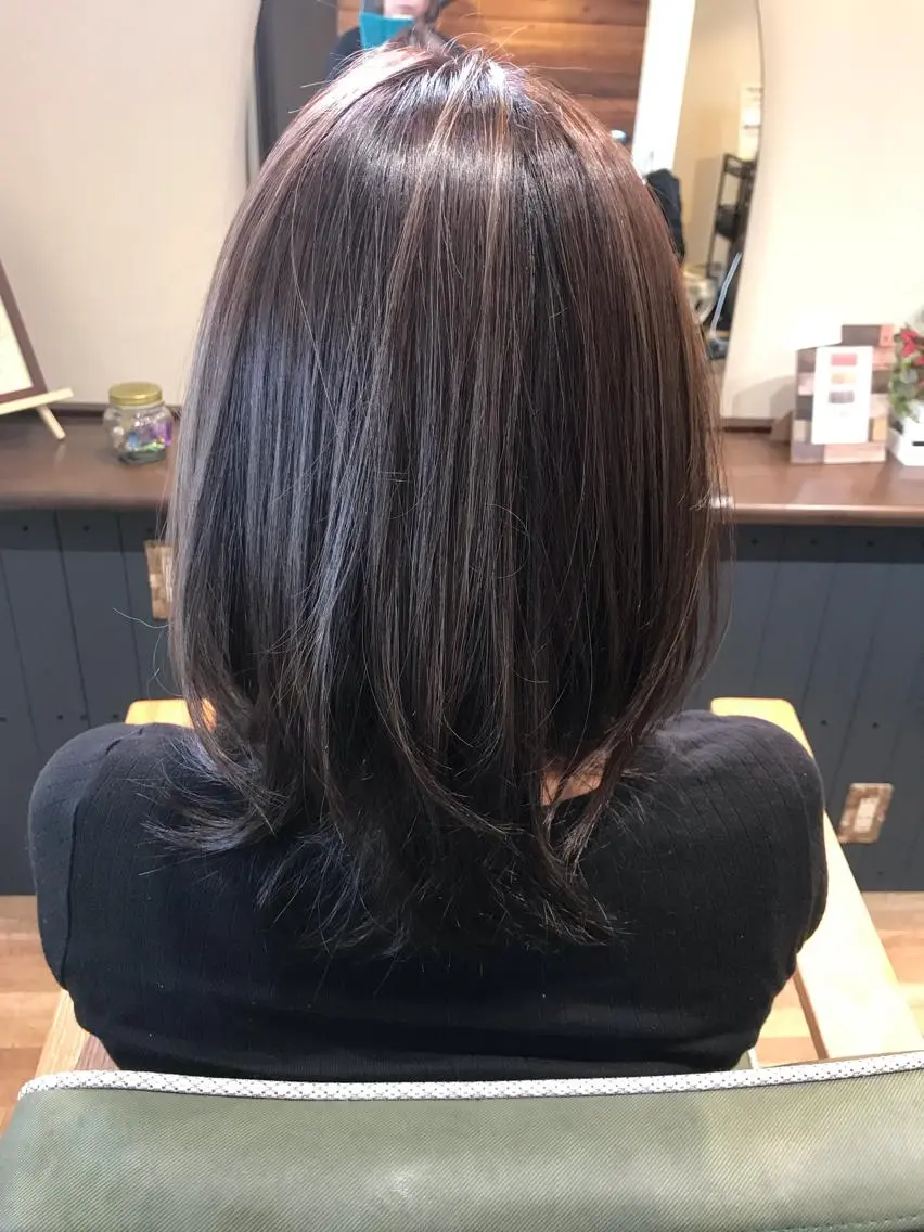 ミディアム カット ヘアカラー Ray hair 春日部のヘアスタイル