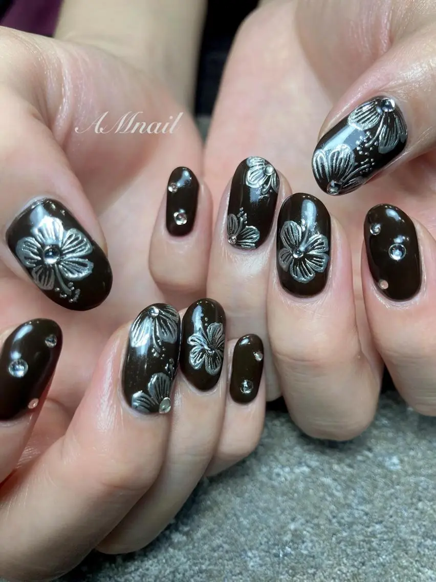 ネイル アートネイル 持ち込み ハンドネイル Am:nail 柏 SUE（スゥ）のネイルデザイン