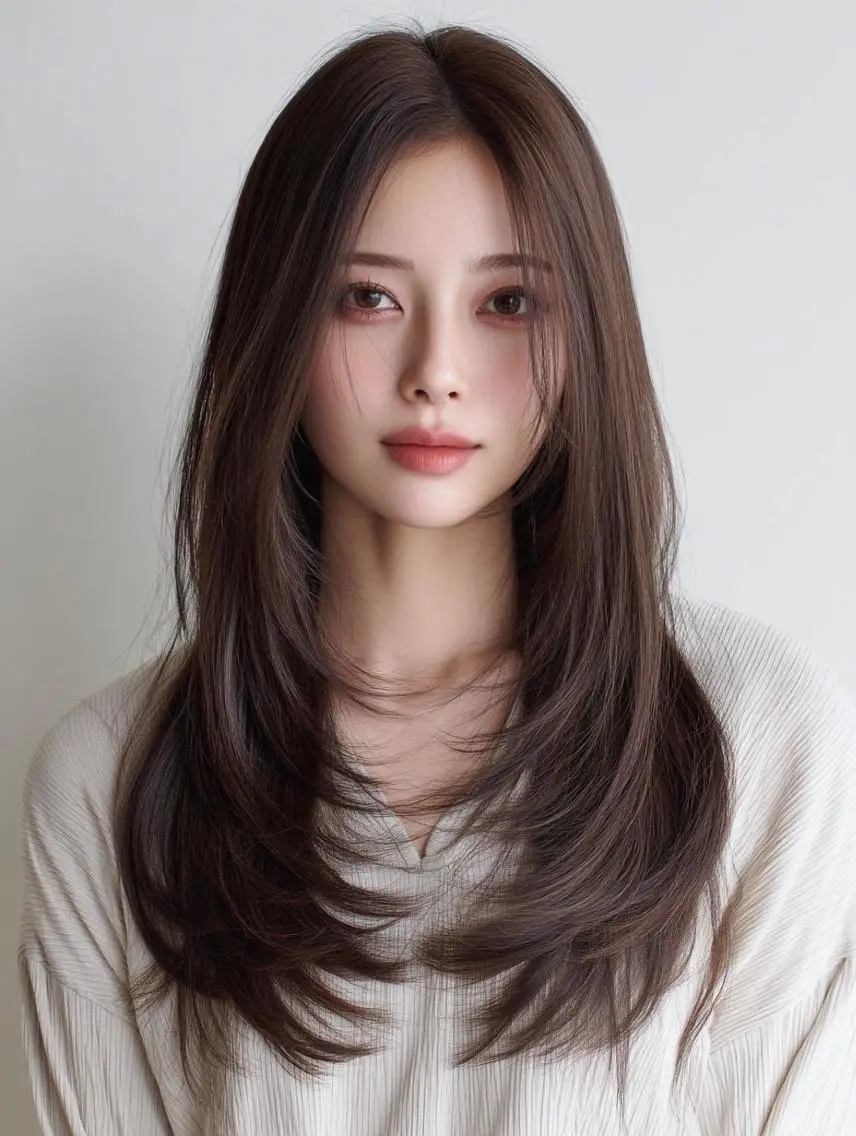 カラー ロング カット ヘアカラー トリートメント 髪質改善・縮毛矯正 💎ASUKAのヘアスタイル