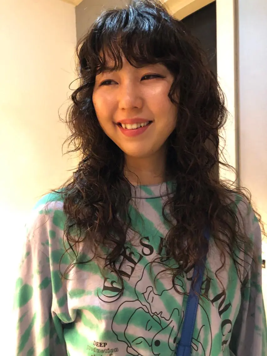 ロング パーマ eri kinjoのヘアスタイル