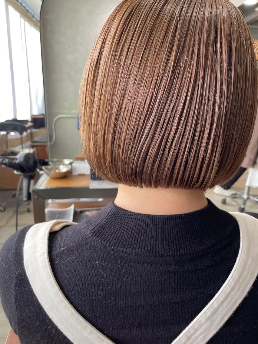 ショート カット ヘアカラー トリートメント ayane⭐️ボブ・ ショート・パーマのヘアスタイル