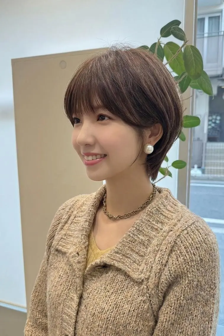 ショート tre.甲子園口店/ レイヤーカットのヘアスタイル