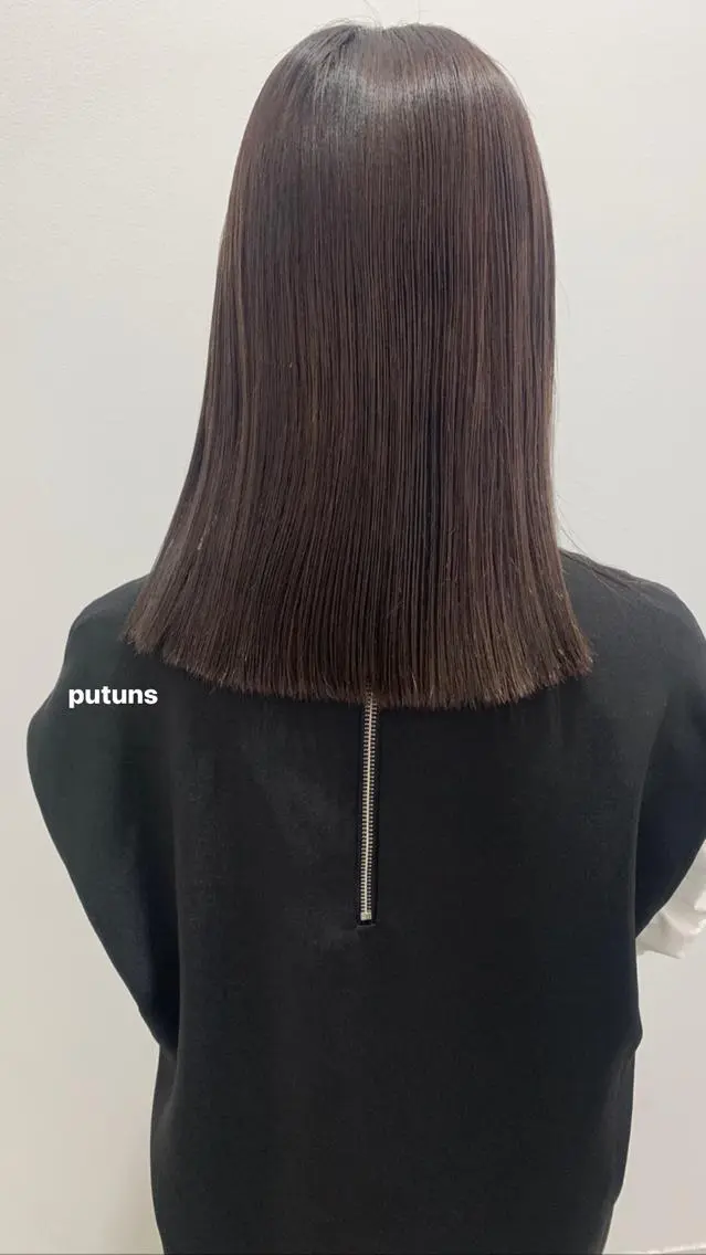 セミロング カラー カット ヘアカラー トリートメント ブリーチなしWカラー /レイヤー🎀マリノのヘアスタイル
