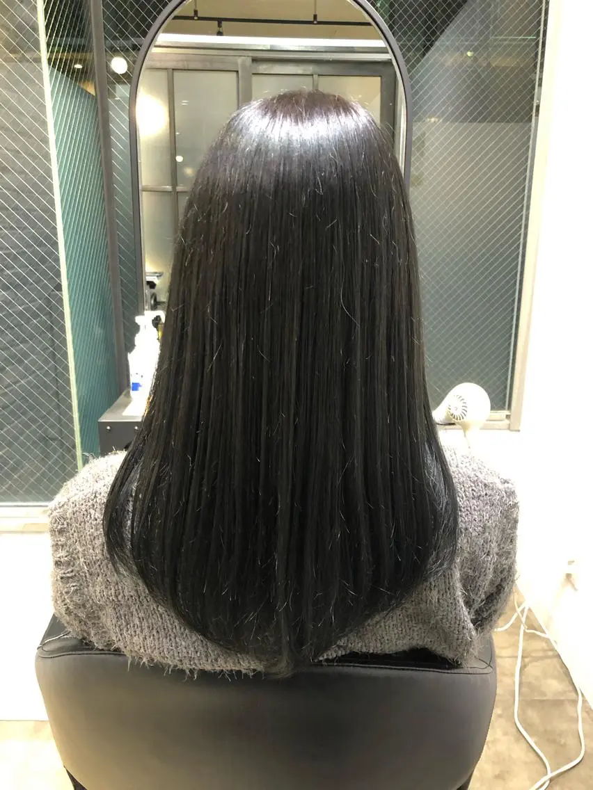 セミロング 志木駅1分☆髪質改善 ミニモ限定特別割引✨のヘアスタイル