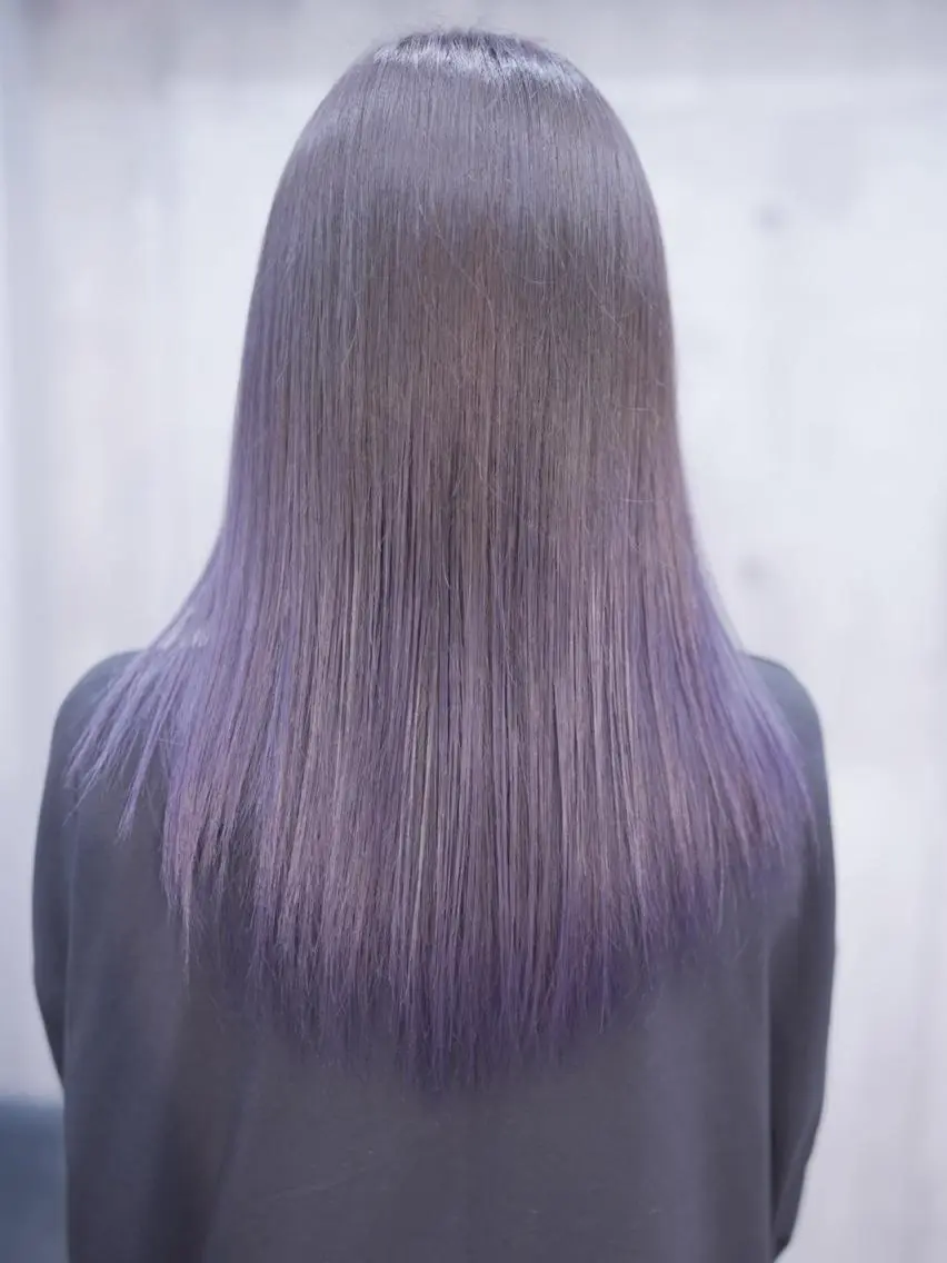 ロング カラー 髪質改善 ヘアカラー トリートメント Crystal 船橋のヘアスタイル