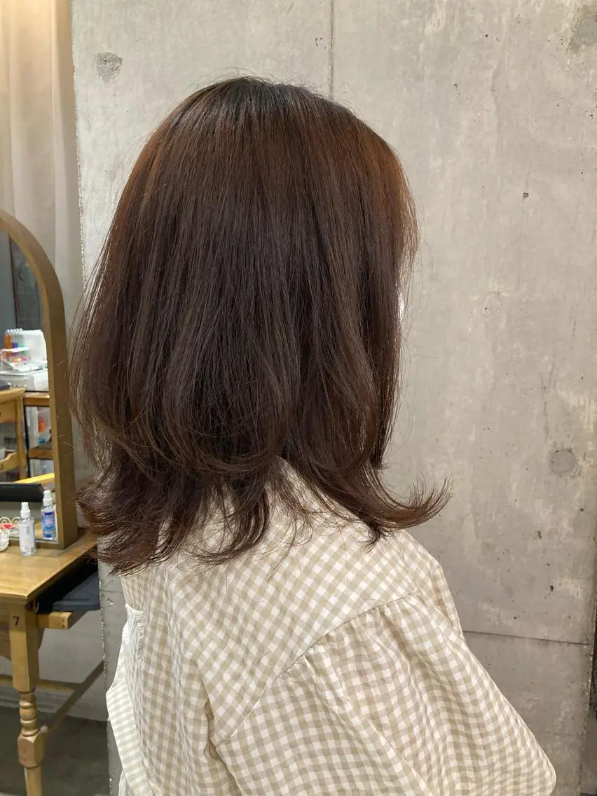ミディアム カラー 透明感カラー🫧 nanohaのヘアスタイル
