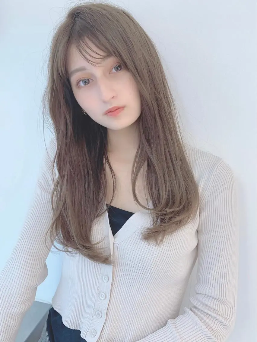 ロング カラー パーマ ヘアアレンジ 【公式】amble luxe池袋東口🩷のヘアスタイル