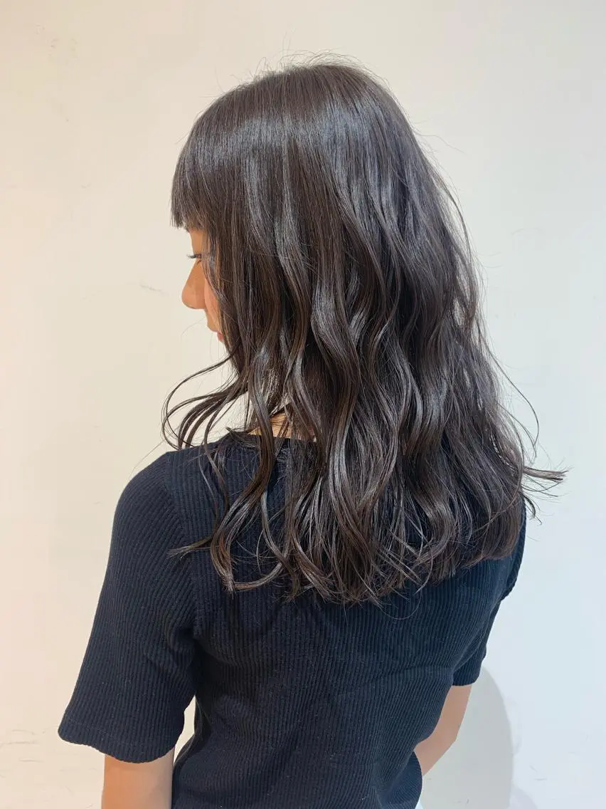 セミロング ヘアカラー トリートメント 髪質改善/縮毛矯正 🎀小林 唯 🎀のヘアスタイル