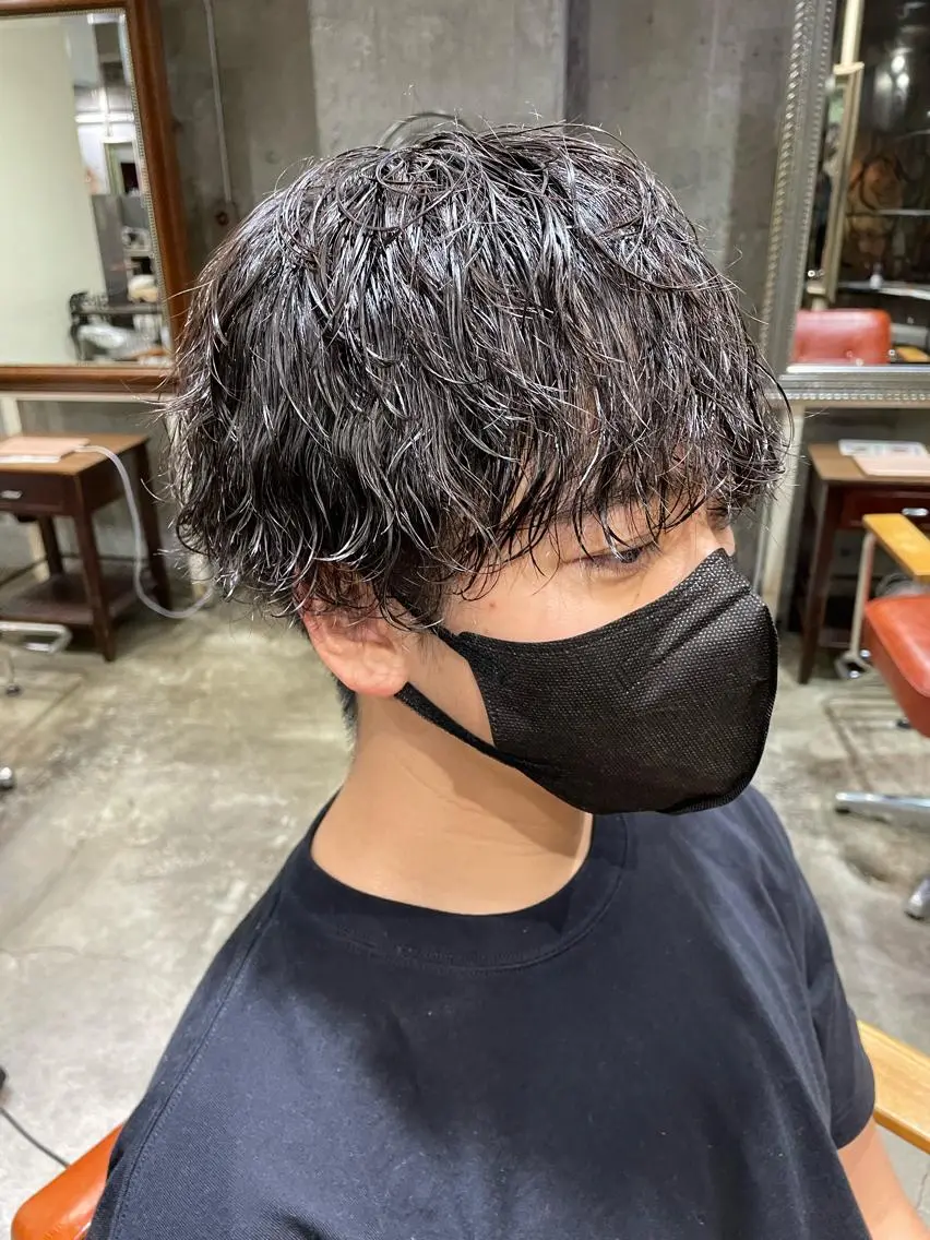 ショート 🔥コテ巻き風 ボブパーマ🔥のヘアスタイル