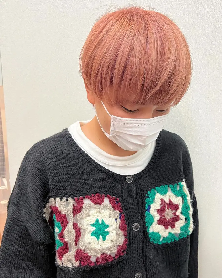 ショート カラー ハイトーン/ショート 村上淳乃🐥のヘアスタイル