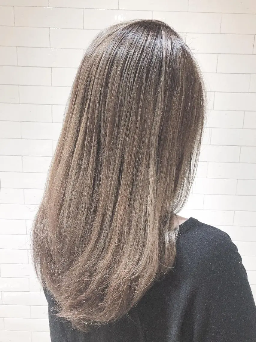 ロング カラー ヘアアレンジ ハイライトカラー ハイライト ヘアカラー トリートメント ヘアセット レイヤー×ヘッドスパ *保田遥*のヘアスタイル