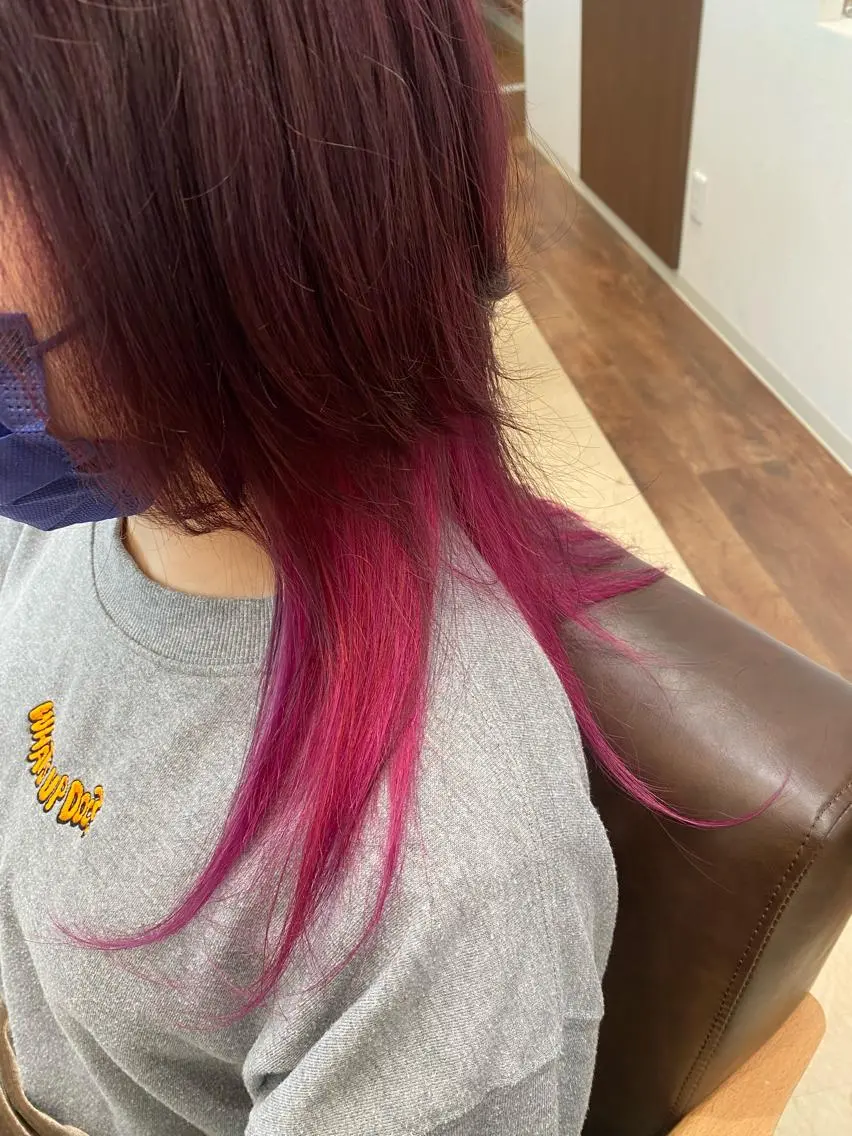 ロング カラー TELA HAIR 大輪のヘアスタイル