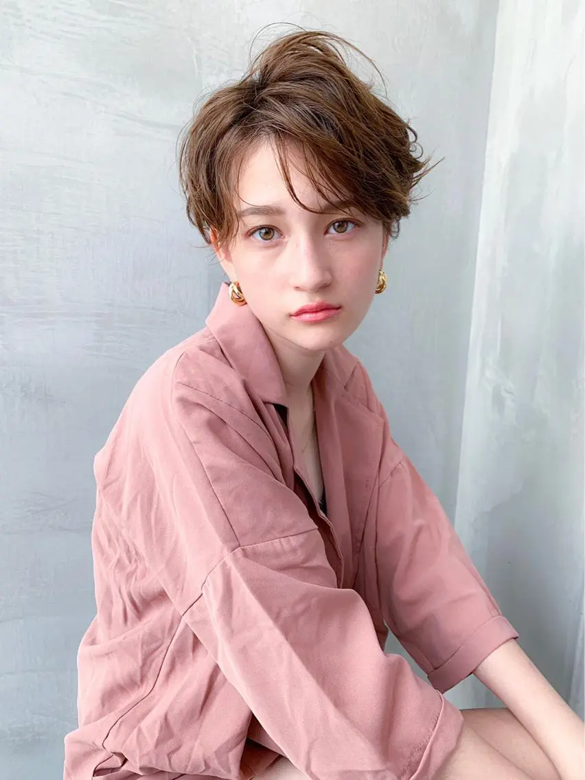 ショート カラー カット ヘアカラー トリートメント 🉐レイヤー/塩見 弘樹🉐渋谷のヘアスタイル