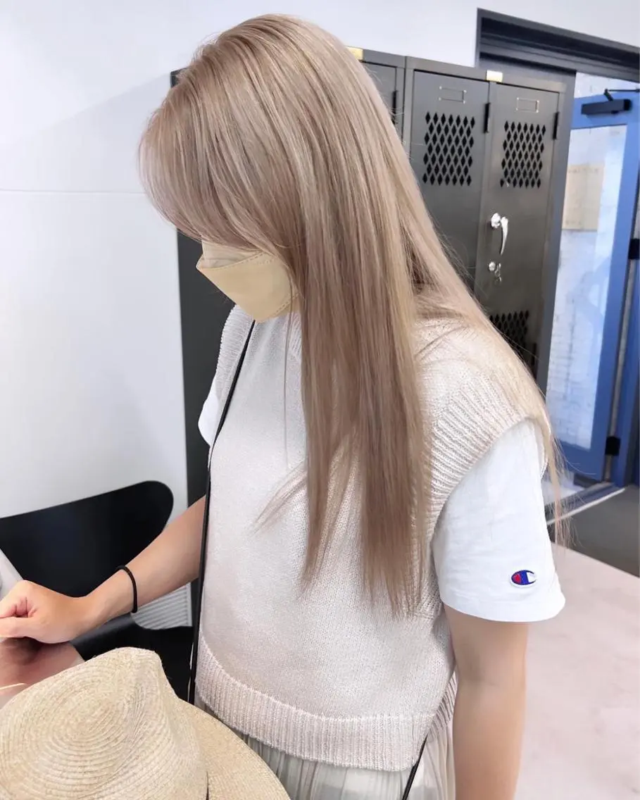 ロング カラー カット ヘアカラー トリートメント 樫原裕二/レイヤー カット/透明感カラーのヘアスタイル