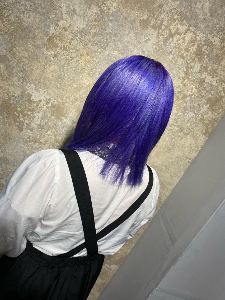 ミディアム カラー ブリーチ Saki🤡池袋 ブリーチカラーのヘアスタイル