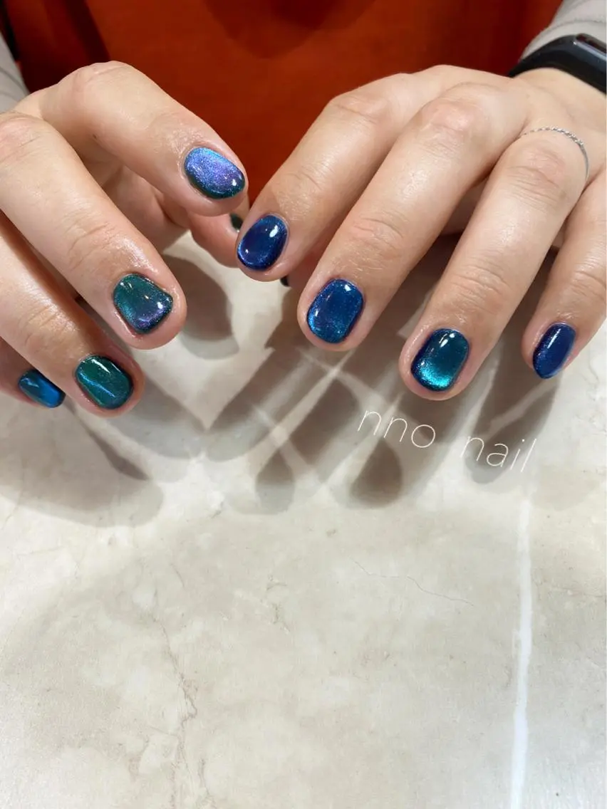 ネイル マグネットネイル ハンドネイル nno nailのネイルデザイン