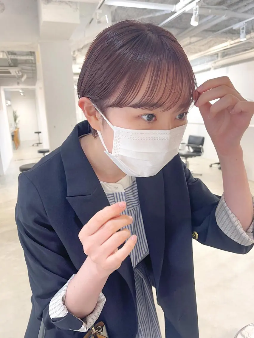 ショート カラー ショートヘア 川本 裕🌿のヘアスタイル