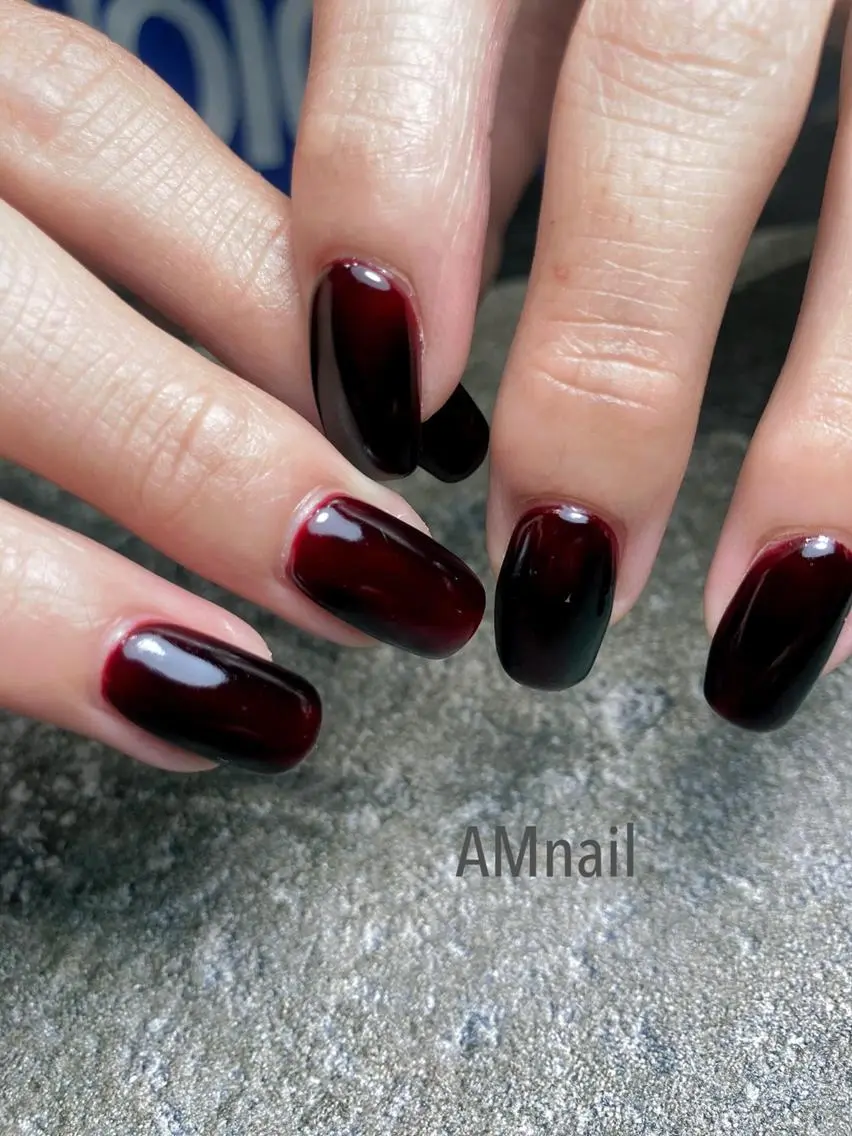 ネイル オフィスネイル ワンカラーネイル シンプルネイル ハンドネイル Am:nail 柏 SUE（スゥ）のネイルデザイン