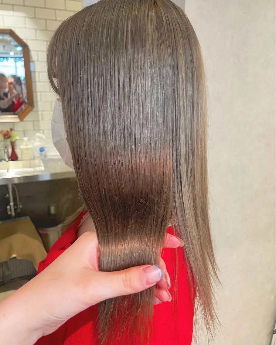 ロング カラー ヘアアレンジ トレンドレイヤー カット/mihoのヘアスタイル