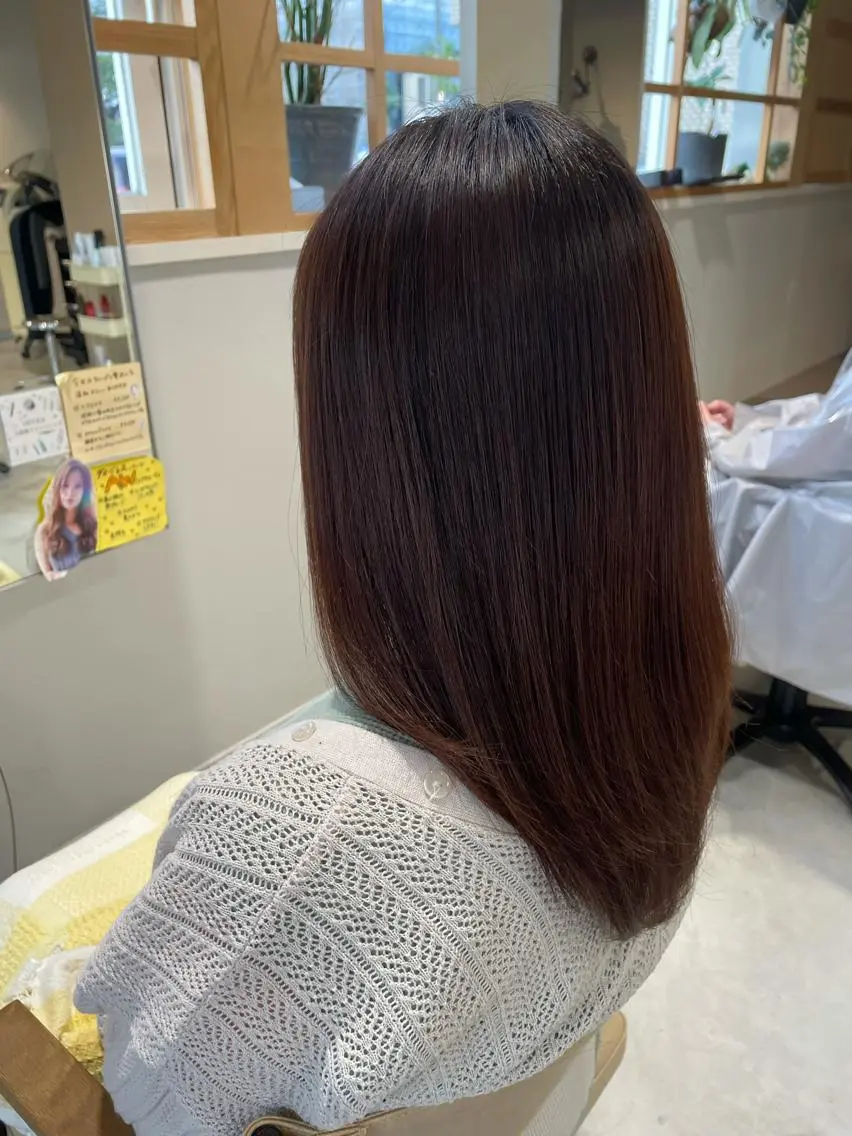 ミディアム 髪質改善 トリートメント トップディレクター アヤカのヘアスタイル