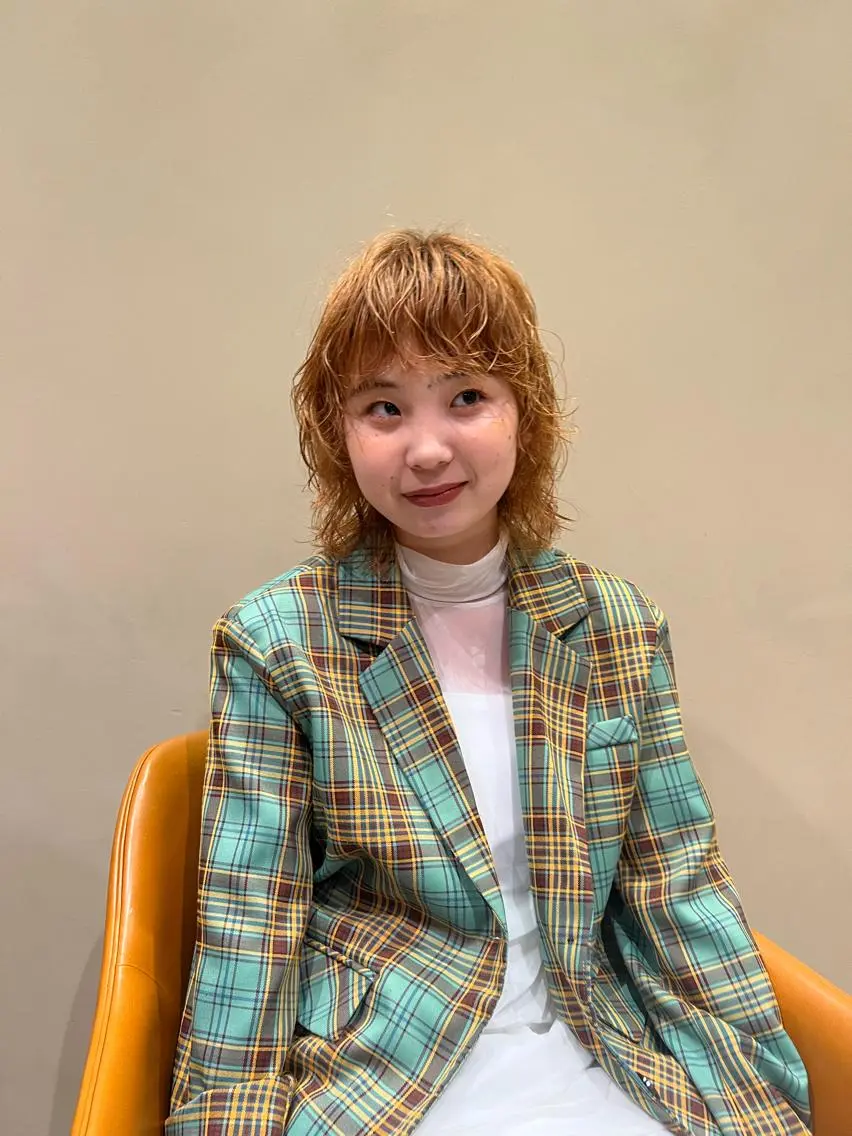 パーマ レイヤーカット NERO加藤木麻彩のヘアスタイル