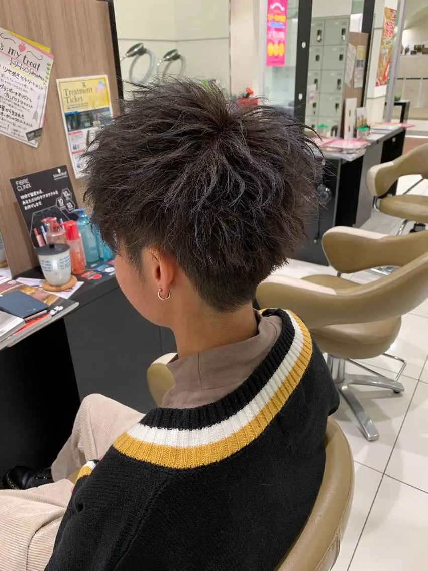 ショート カラー メンズ カット 佐々木 康太のヘアスタイル