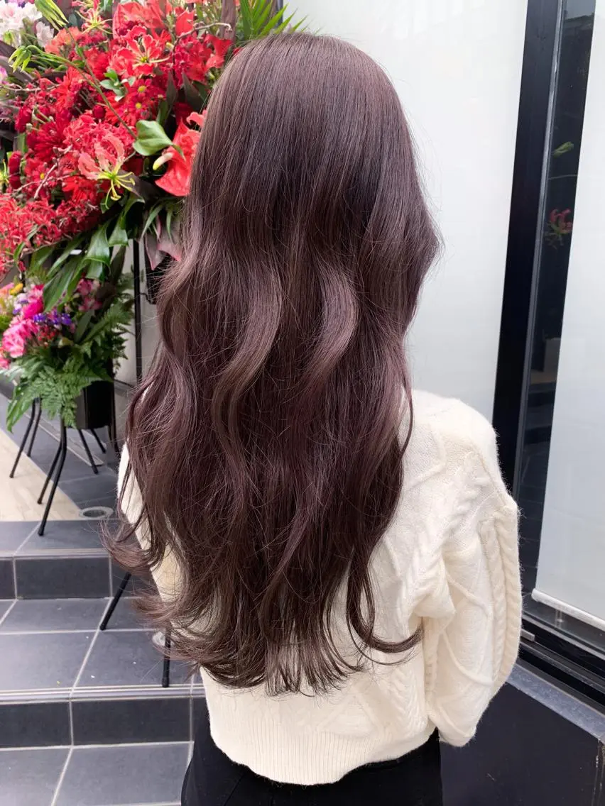 ロング カラー ヘアアレンジ カット ヘアカラー トリートメント yuka .のヘアスタイル