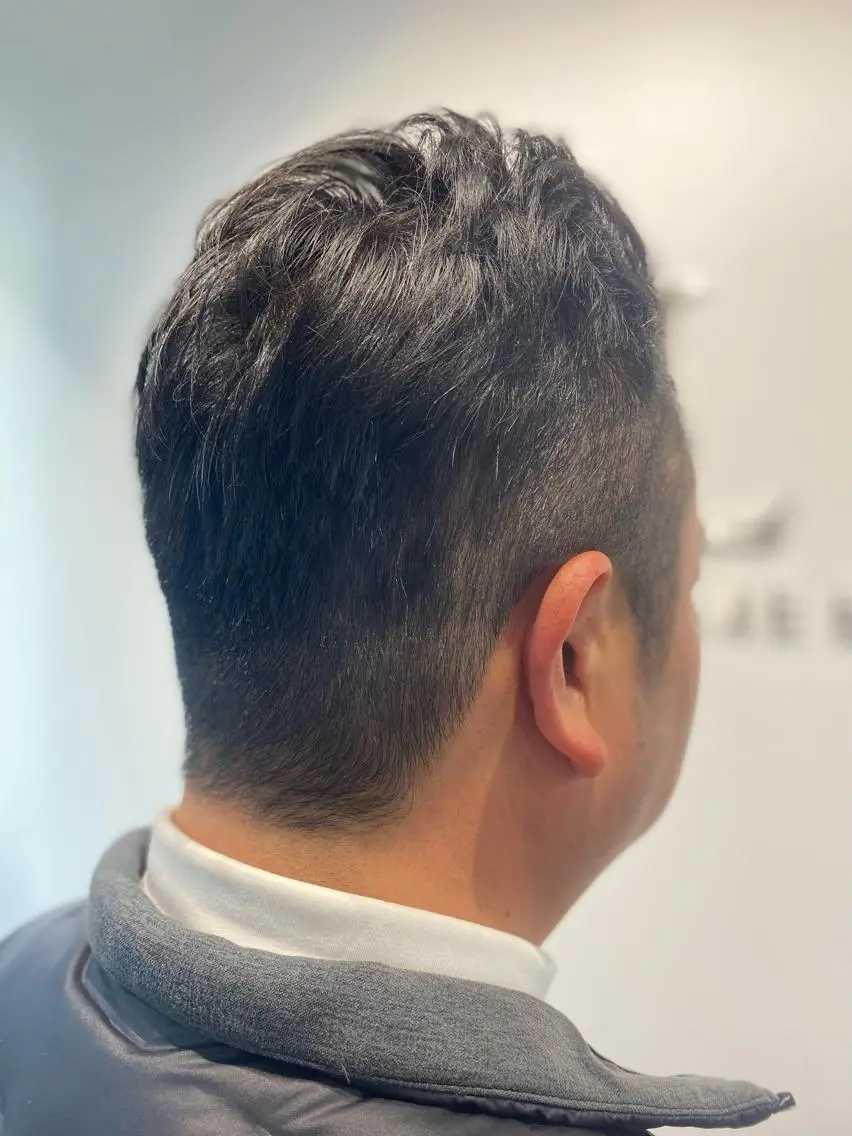 ショート メンズ フェードカット マンバンヘア モヒカン マッシュ メンズショート カット HANA ハナのヘアスタイル