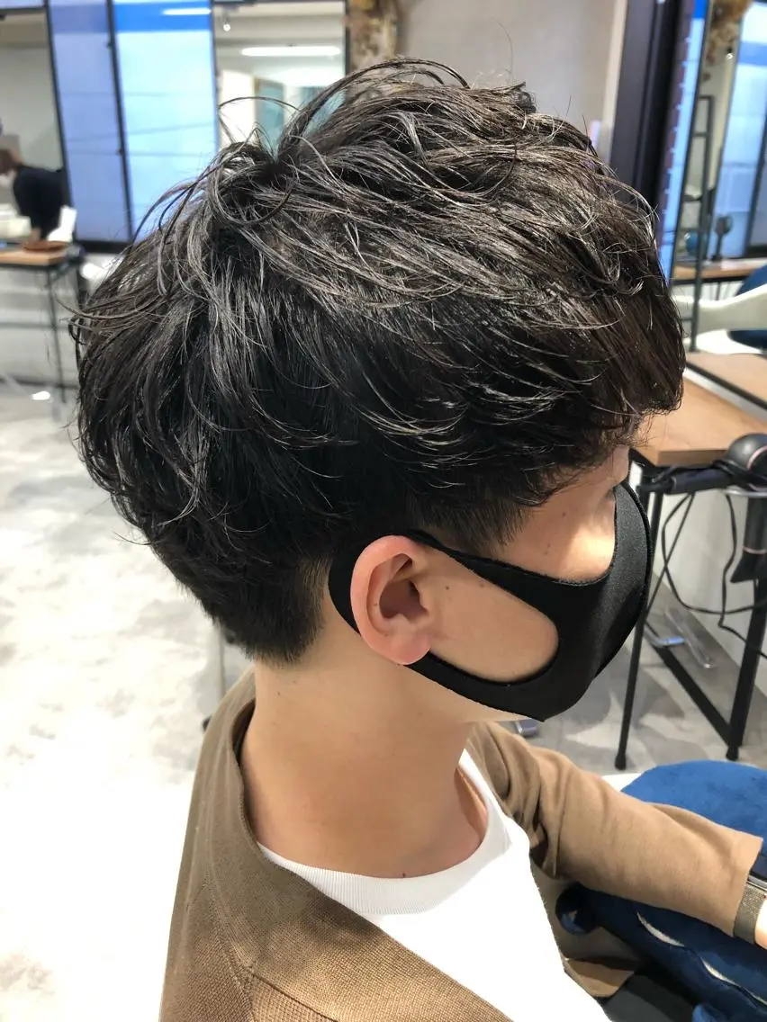 パーマ メンズ メンズパーマ ニュアンスパーマ カット パーマ トリートメント Noyヨシモト ヒロトのヘアスタイル