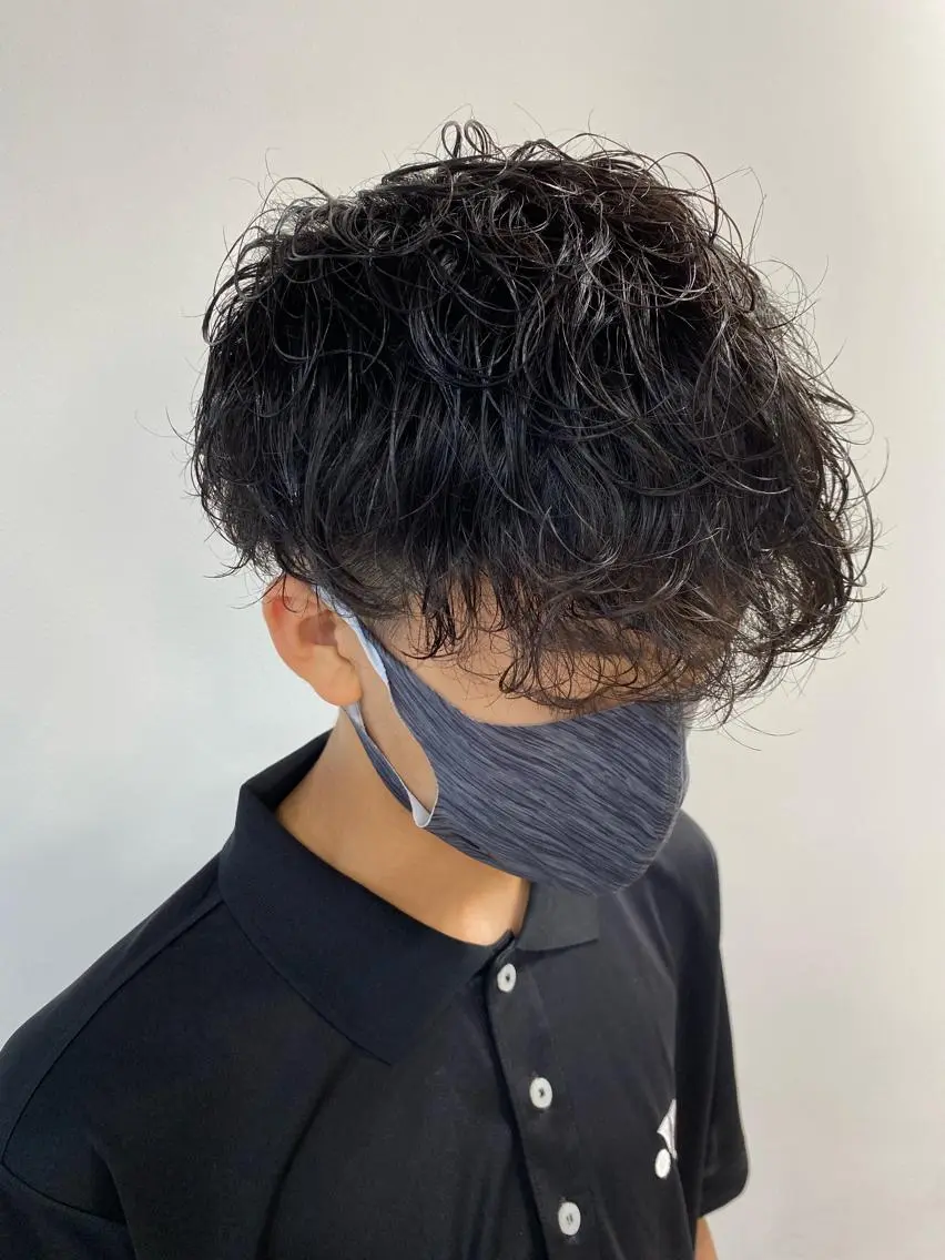 ショート カット パーマ 髪質改善 メンズパーマゆうひのヘアスタイル